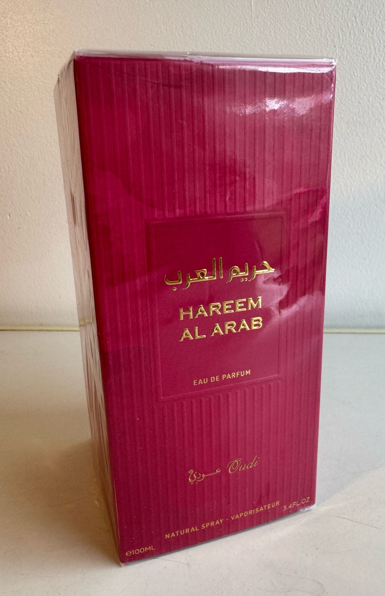 Perfume requintado Hareem Al Arab para mulheres - 100 ml - Embrace Elegance - Amostra grátis incluída!
