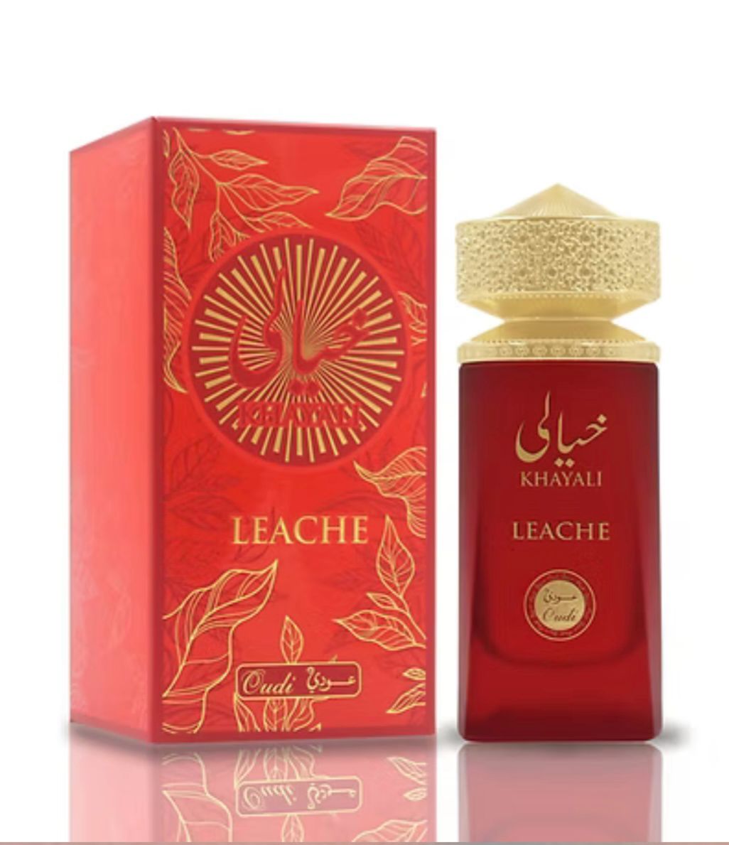 Perfume KHAYALI LEACHE - 100 ml com amostra grátis - Fragrância oriental luxuosa.