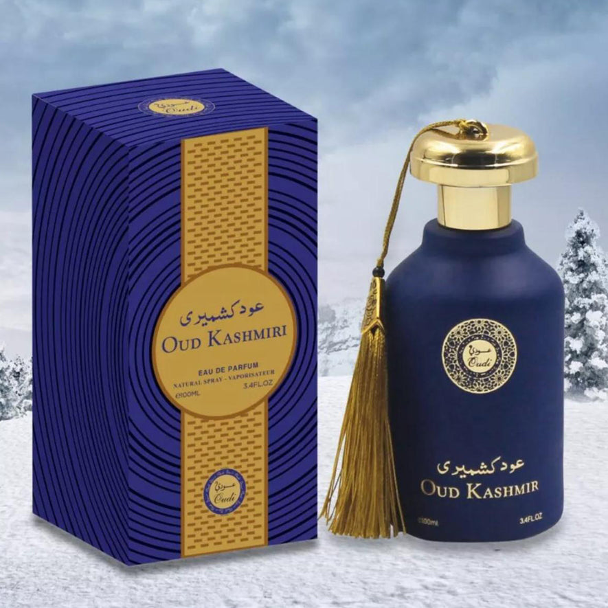 Oud Kashmiri Eau de Parfum 100ml Unissex da Oudi Amostra Grátis Inclusa