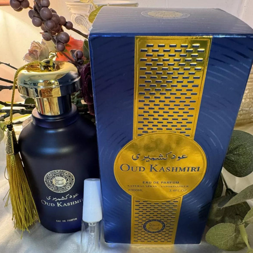 Oud Kashmiri Eau de Parfum 100ml Unissex da Oudi Amostra Grátis Inclusa
