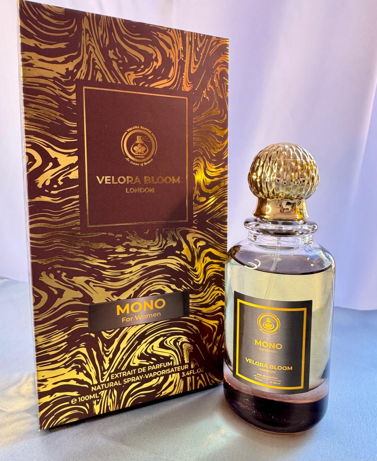 MONO Women’s Perfume by Velora Bloom London - 100ML | Elegance & Sophistication in a Bottle!
