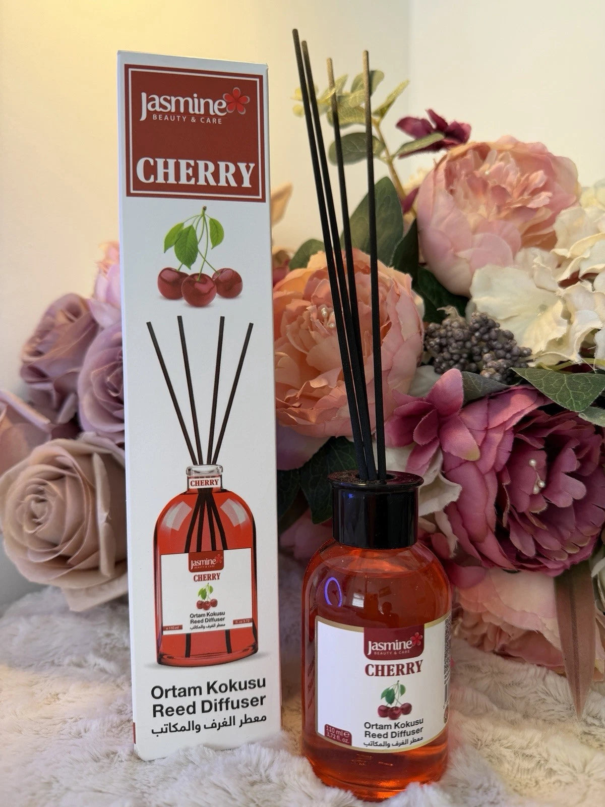 🍒Cherry Reed Diffuser 110ml –Long Lasting Fruity Home Fragrance Oil /Scent Gift