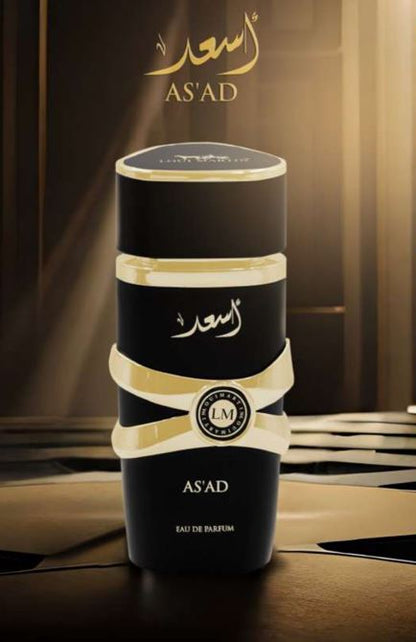 Spray Natural AS'AD Bold Essence para Homens – 100 ml. Inclui amostra grátis.
