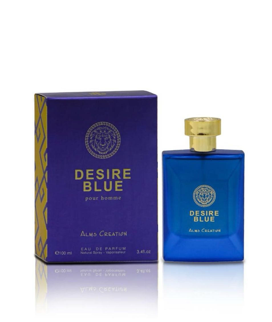 DESIRE BLUE POUR HOMME | Perfume masculino Bold &amp; Fresh com amostra grátis - 100 ml.