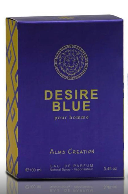 DESIRE BLUE POUR HOMME | Perfume masculino Bold &amp; Fresh com amostra grátis - 100 ml.