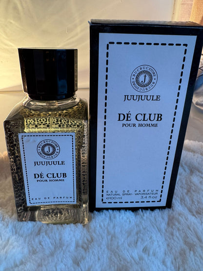 Dé Club Pour Homme Eau de Parfum - Fragrância masculina luxuosa 100ML com amostra grátis