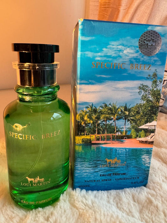 Loui Martin Specific Breeze – A Unisex Symphony of Freshness and Elegance Eau de Parfum -100ML With FREE SAMPLE