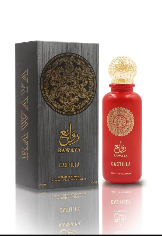 RAWAYA Castilla Extrait de PARFUME  100ml Unisex + Free Sample.