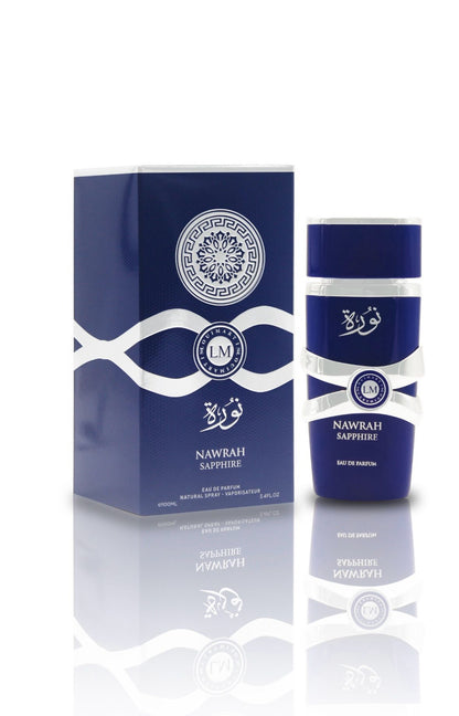 Perfume unissex Radiant Nawrah Sapphire - Amostra grátis incluída!