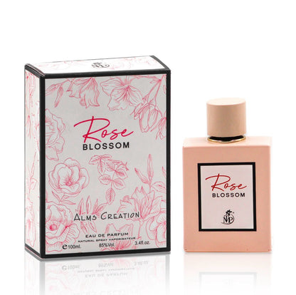 Rose Blossom Unisex Eau de Parfum – 100ml – Amostra grátis incluída – Fragrância elegante e atemporal.