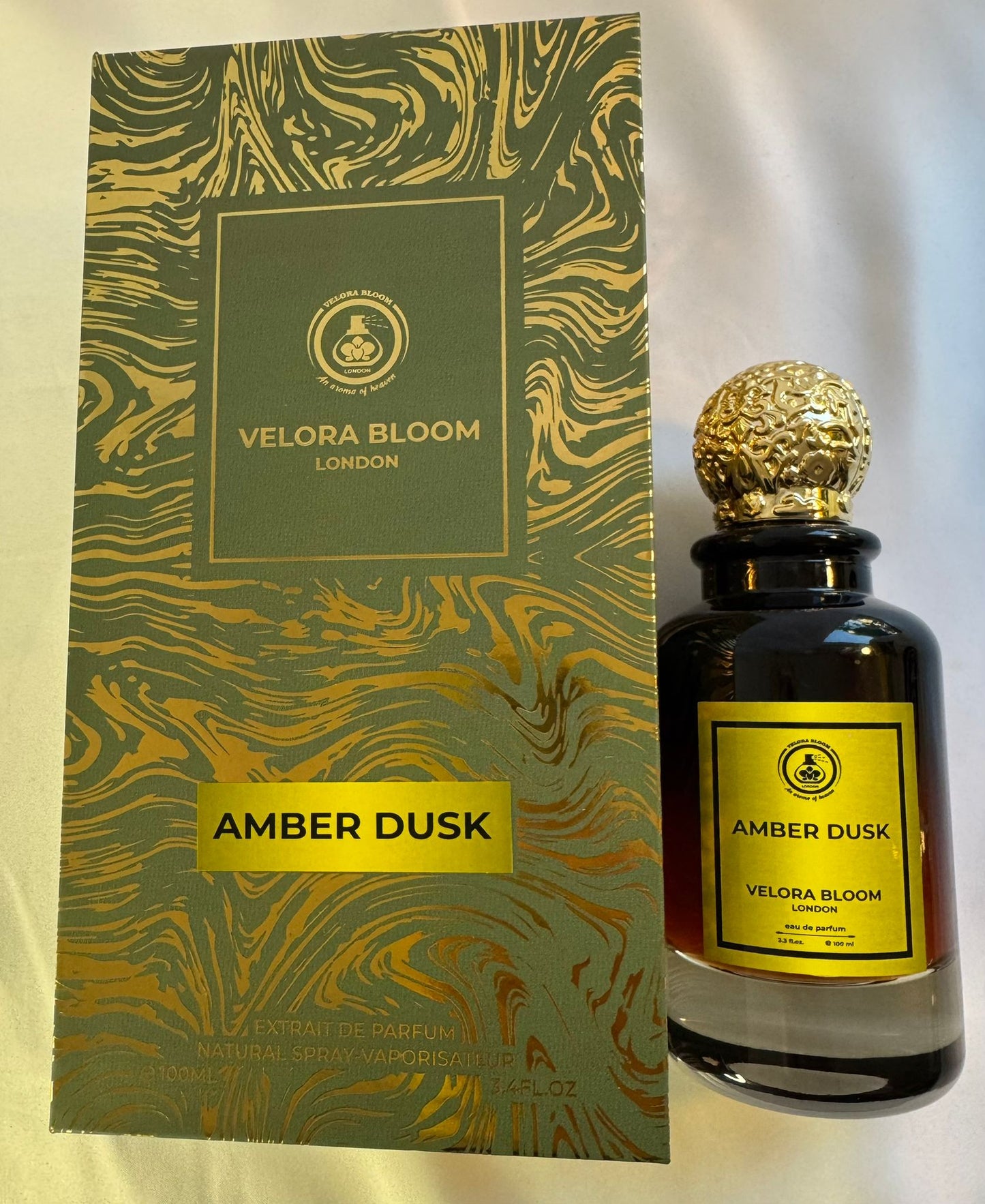 Amber Dusk Unisex Eau de Parfum by Velora Bloom – 100ML of Timeless Elegance and Alluring Depth