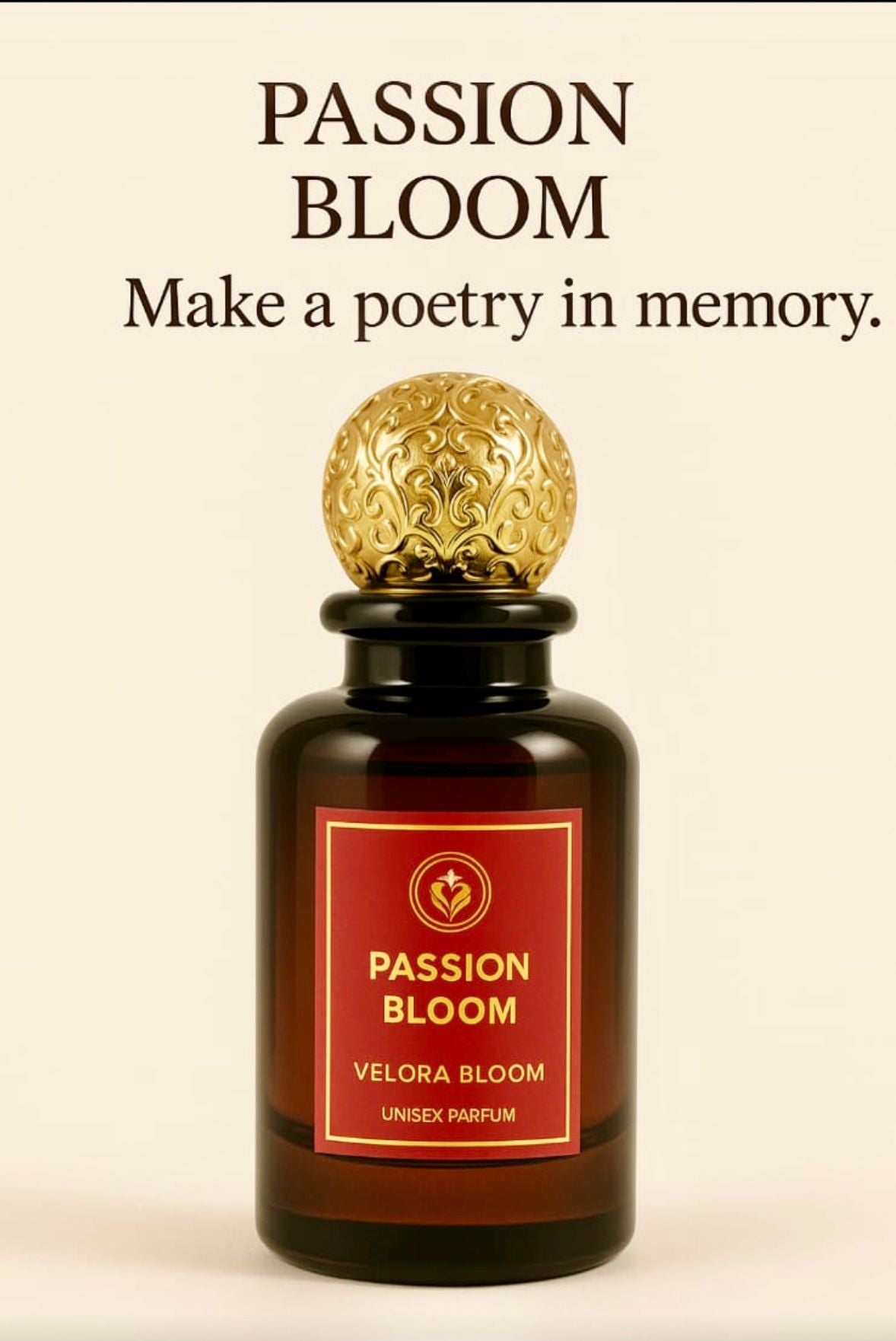 PASSION BLOOM by Velora Bloom - Unisex Eau de Parfum, 100ML “An Alluring Symphony of Timeless Elegance & Passion!