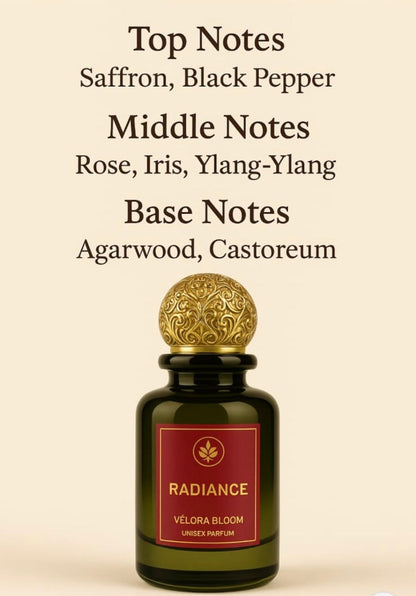 RADIANCE by Velora Bloom - Unisex Eau de Parfum, 100ML “Illuminate Your Essence with Timeless Elegance!