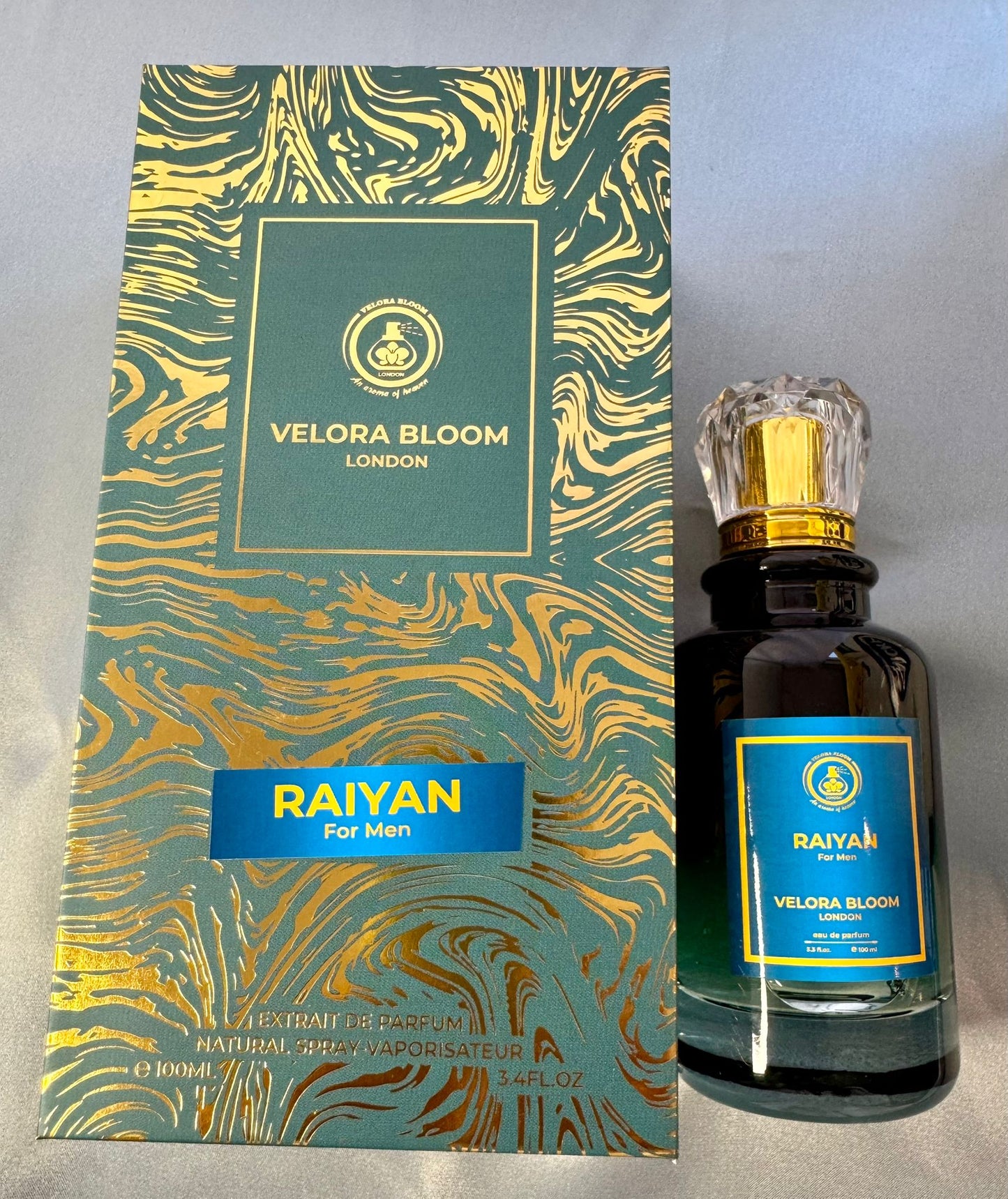 “RAIYAN by Velora Bloom | Timeless Elegance Men’s Perfume – 100ML Sophistication”