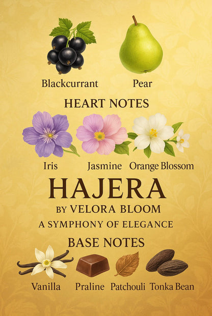 HAJERA Women’s Perfume 100ML by Velora Bloom – Elegance Redefined