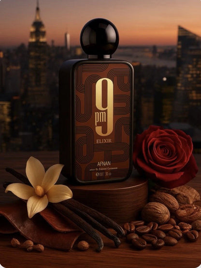 9PM ELIXIR by AFNAN 100ml –Powerful Evening & Party Wear Fragrance NEW SEALED L