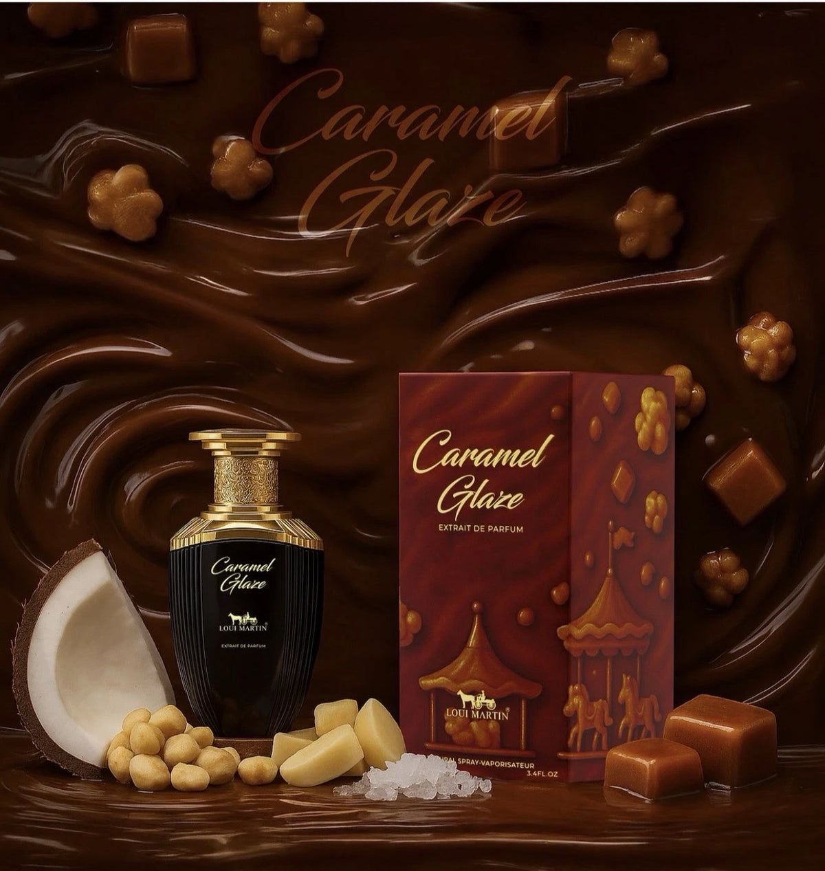 Caramel Glaze Extrait de Parfum by LOUI MARTIN 100ml Long Lasting