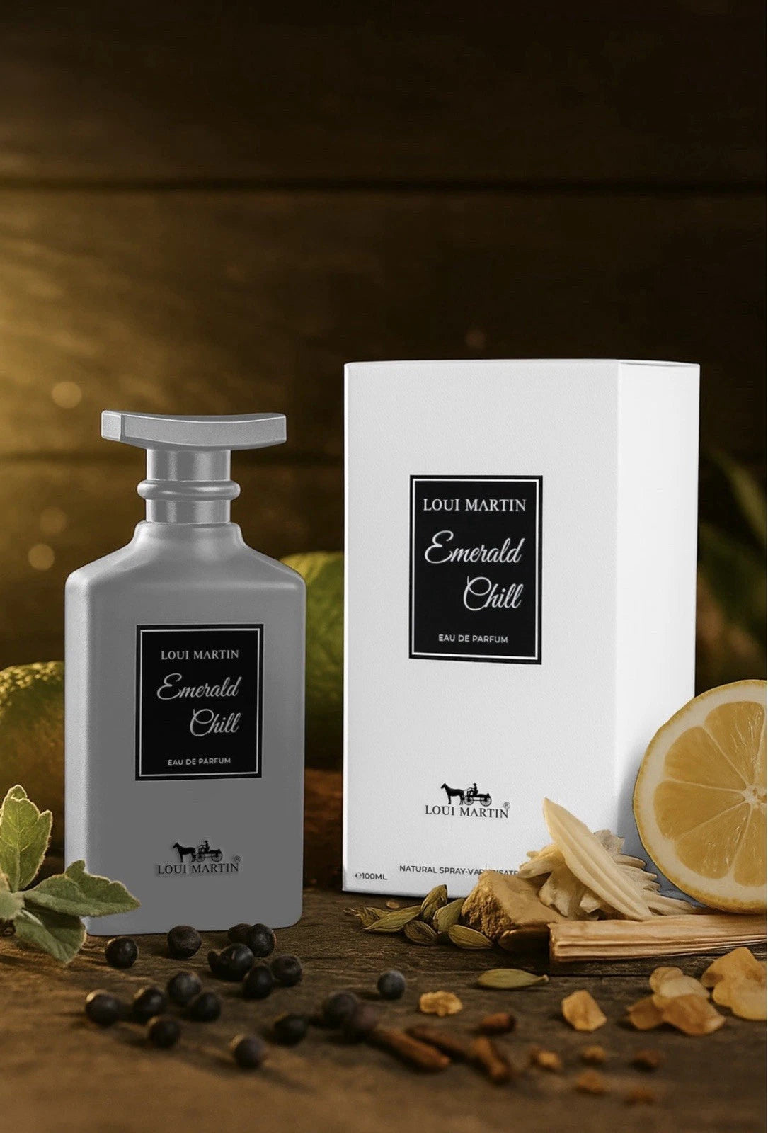🖤Emerald Chill By LOUI MARTIN Eau De Parfum 100ml Fresh Long Lasting Unisex