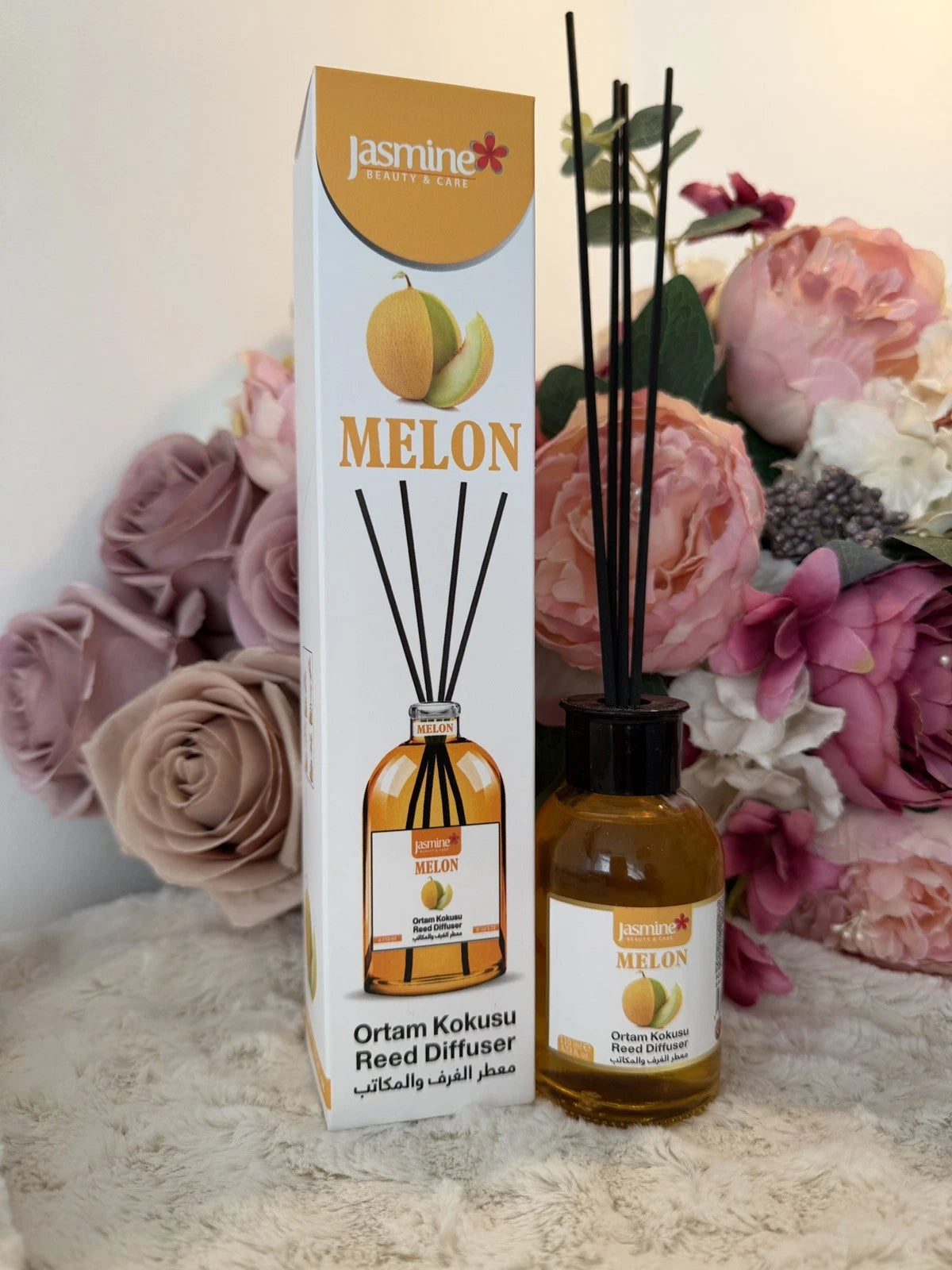 🍈Unique Melon Fruit Reed Diffuser 110ml – Sweet & Refreshing Long Lasting Aroma